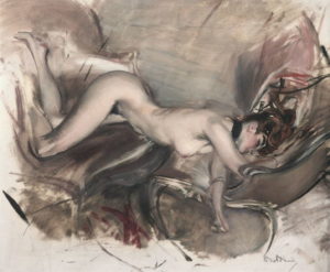 Giovanni Boldini Nudo di giovane signora [Desnudo de mujer joven], 1890-1900 Arkas Collection